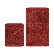 Набір килимків для ванної кімнати Damaks A107216 Arya бордовий