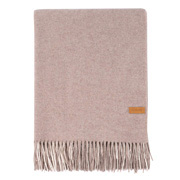 Плед вовняний із кашеміром Ardesto Leonardo Moon бежево-білий