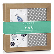 Набір з 2 пелюшок White Space бязь Cosas