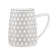 Чашка порцелянова 360 мл Lamberto Ardesto AR3049 біло-сіра