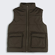 Жилет демісезонний для хлопчика ЖЛ55 плащівка Бембі V00-хакі