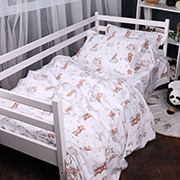 Підліткова постільна білизна 010 Teddy Ballons фланель MirSon