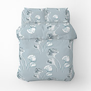 Постільна білизна Гінкго Білоба бязь Home Line сіро-блакитний