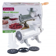 М'ясорубка ручна чавунна 31х15х20,5 см Kamille 6527