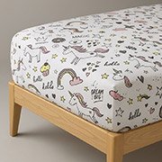 Наматрацник дитячий натяжний Аквастоп фланель MimiSleep Ютек з гумкою по периметру