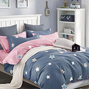 Комплект постільної білизни Selena Рожевий захід 100346