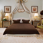 Покривало з наволочками Arya Diamond коричневе