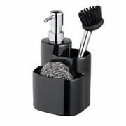 Набір дозатор 3в1 Bisk 07674 чорний