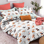 Підліткова постільна білизна Веселі собачки 102167 бязь-люкс Selena