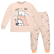 Піжама для дівчинки 0102302бвм футер з підчосом Татошка бежевий