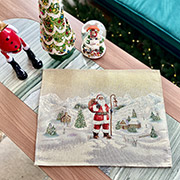 Серветка гобеленова новорічна Зоряне сяйво LiMaSo RUNNER974-49