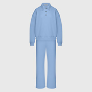 Костюм кофта та штани з розрізами German Volf блакитний