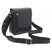 Чоловіча шкіряна сумка-месенджер Visconti S-7 black
