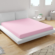 Простирадло на гумці трикотажне Buanart Home 120 гм2 рожеве