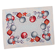 Серветки-підкладка під тарілку гобеленова новорічна LiMaSo Квіткове Різдво