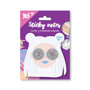 Папір для нотаток з липким шаром фігурна 40 л Cosmic Girl Yes 170295