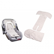 Льняна накидка Lintex в дитяче автокрісло групи 0+6 міс