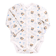 Боді для хлопчика БД127 кулір Bembi 20B-молочний-принт