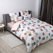 Постільна білизна Happy Sleep Барвисті соти ранфорс ТЕП