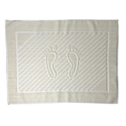 Рушник-килимок для ніг Бамбук Ярослав молочний