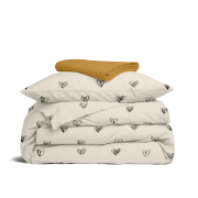 Дитяча постільна білизна в ліжечко MONO LOVE CS1 Cosas чорний