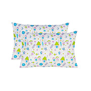 Набір з двох дитячих наволочок Дівчатка та хлопчики бязь Home Line салатовий