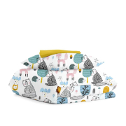 Дитяча постільна білизна в ліжечко FOREST ANIMALS CS1 Cosas м'ята