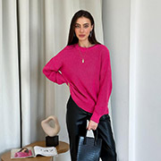 Джемпер в'язаний Cotton Art Knit фуксія