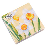 Набір серветок паперових 20 шт 32х32 см Нарциси Ideal Home 694-002