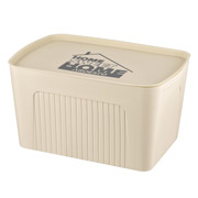 Ящик для зберігання з кришкою 23 л Ardesto ARHC2523B бежевий