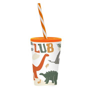 Склянка з трубочкою 0,34 л Dino Club Herevin 161914-066P
