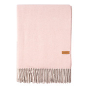 Плед вовняний із кашеміром Ardesto Leonardo Moon бежево-рожевий