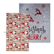 Набір вафельних рушників 2 шт Merry Christmas SoundSleep сірий бежевий