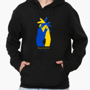 Худі чоловічий Переможемо Разом MobiPrint 9225-3695 чорний