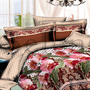 Комплект постільної білизни бязь Орхідея Горох Selena 100229