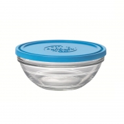 Контейнер з синьою кришкою круглий 970 мл 17 см Lys Carre Duralex 9066AM06