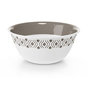 Миска пластикова Tosca діаметр 29 см Stefanplast 55100 біло-сіра 55100