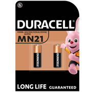 Спеціалізована лужна батарейка Duracell MN21 12V, A23 / 23A / V23GA / LRV08 / 8LR932, 2 шт 5000394071117