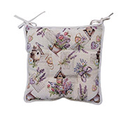 Гобеленова подушка на стілець Лавандовий садочок Прованс