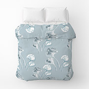 Підковдра Гінкго Білоба бязь Home Line сіро-блакитний