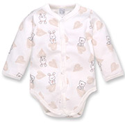 Боді 1406251мзк інтерлок Татошка білий із принтом