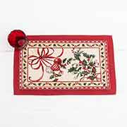 Салфетка новогодняя гобеленовая с люрексом Villa Grazia Premium Снежный хоровод