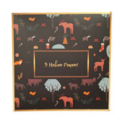 Коробка подарункова новорічна Лісові друзі 140х140х70 мм