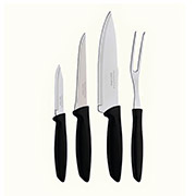 Набір ножів Tramontina Plenus black 4 предмети 23498/031