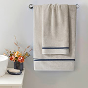 Рушник махровий Milano MieCasa bej-lacivert бежевий-синій