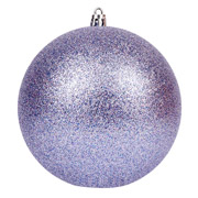 Куля новорічна 12 см Novogod'ko 974060 бузкова глітер