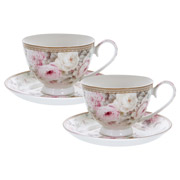 Набір фарфоровий чай з 4 предметів 250 мл Англійська троянда Lefard 924-850