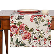 Раннер гобеленовий з тефлоновим просоченням Колібрі та квіти 45х140см Villa Grazia Premium