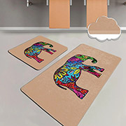 Набір килимків для ванної кімнати Olifant bej Chilai Home