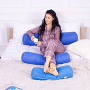 Подушка-валик 8122 Naturale Line 19-4150 Ofelia EcoSilk бязь MirSon